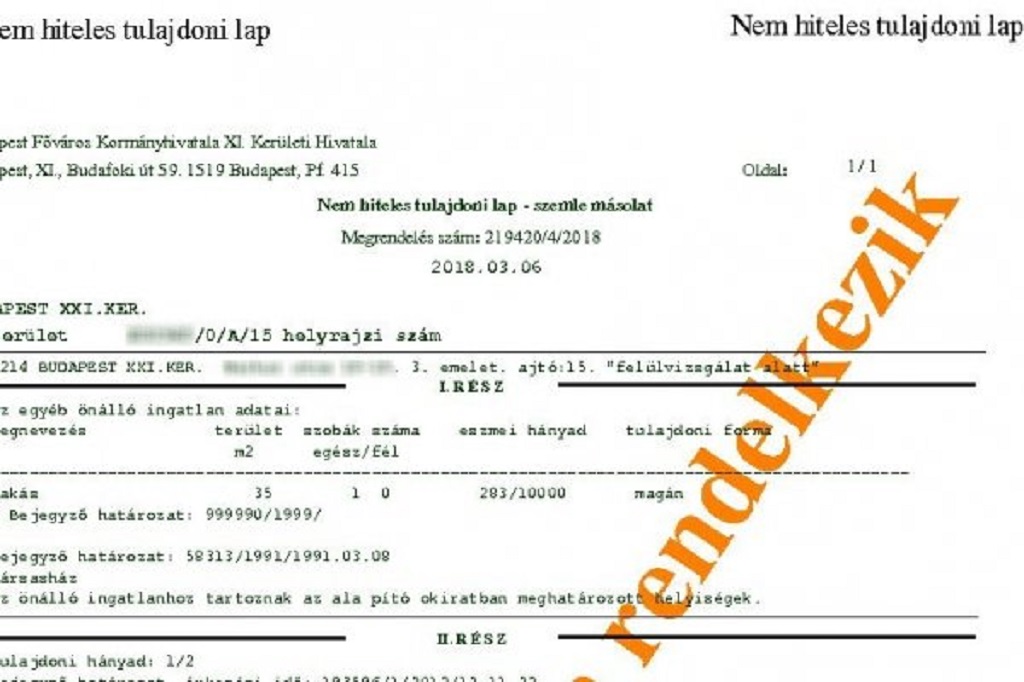 Vége az ingyenes tulajdoni lap letöltésének – jöhet 3 ezerért a hiteles másolat